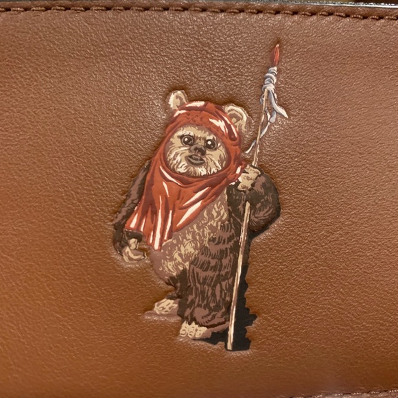 Star Wars X Coach Zip Card Case With Ewok - Picture 7 of 8